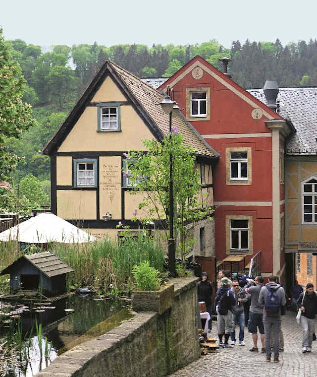 An der Schmilk'schen Mühle ist bereits einiges los.