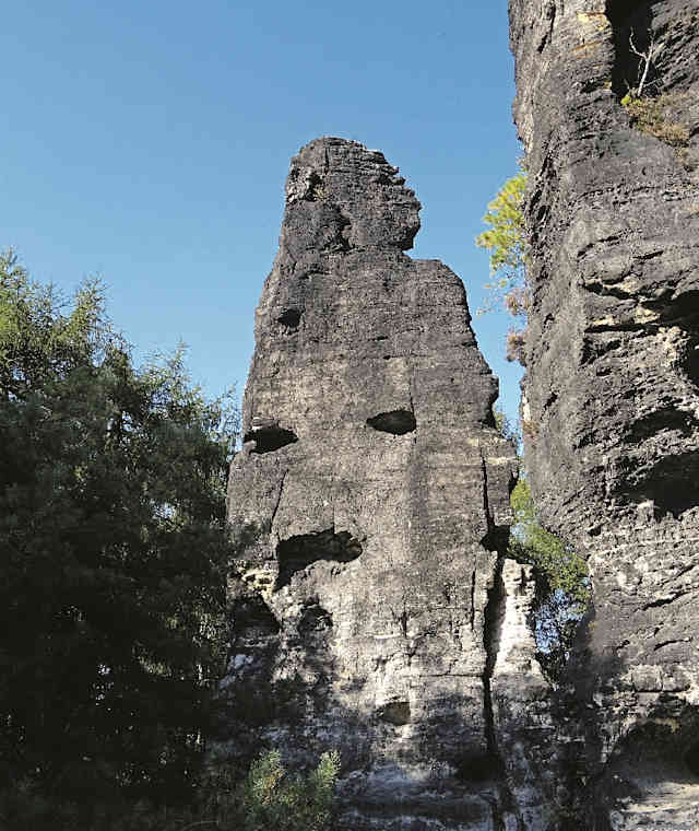 Felsturm »Hagerer Doktor« bei Tisá.