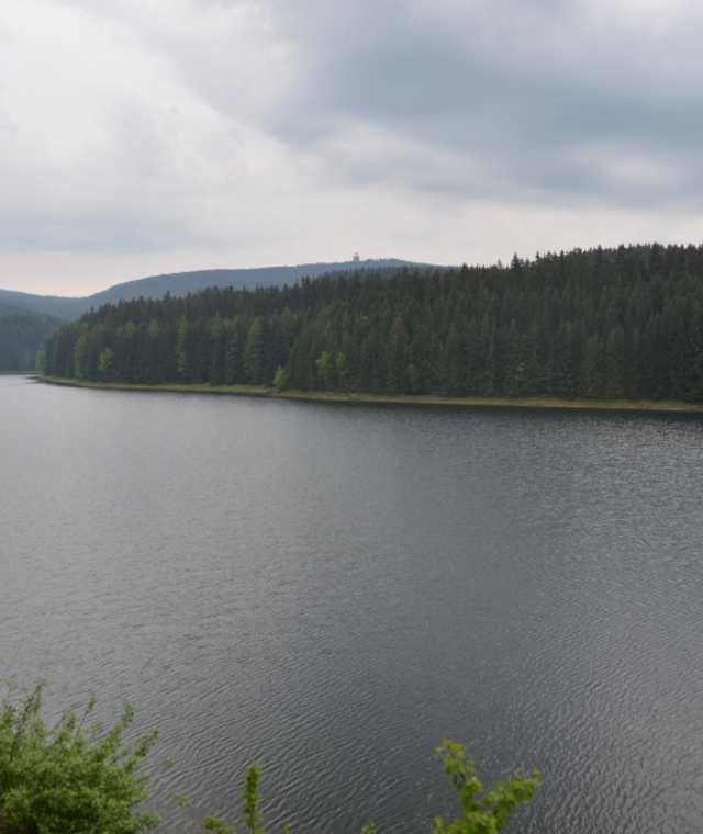 Die Talsperre Sosa im Höllengrund staut das Wasser der Kleinen Bockau und ist heute Trinkwasserschutzgebiet.