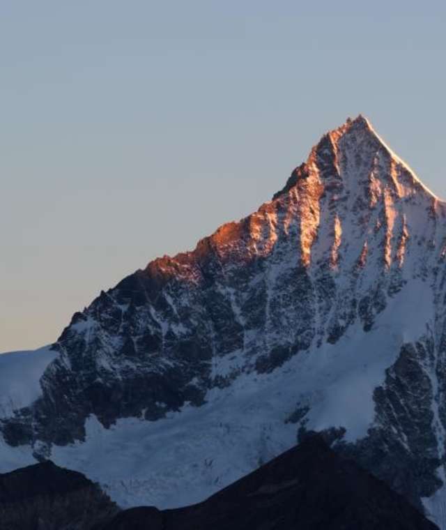 Blick aufs Weisshorn (4.506 m)