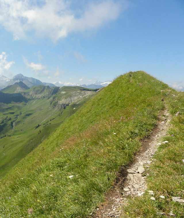 Gratwanderung am Arvigrat mit Traumkulisse