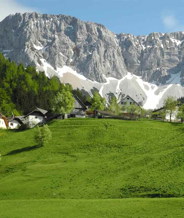 Blick auf die Koschuta vom Zeller Hochtal