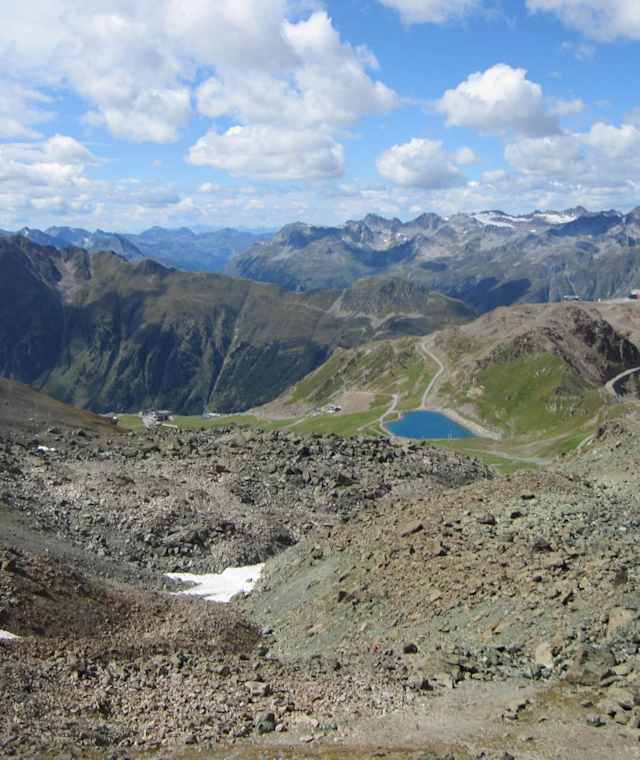 Filmsattel mit Blick auf die Idalp