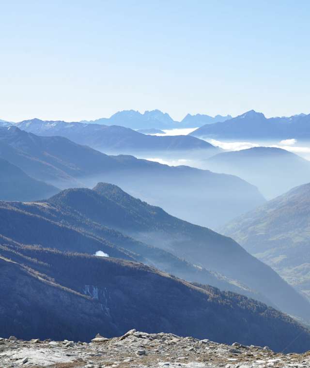 Blick vom Gipfel des Stanziwurten