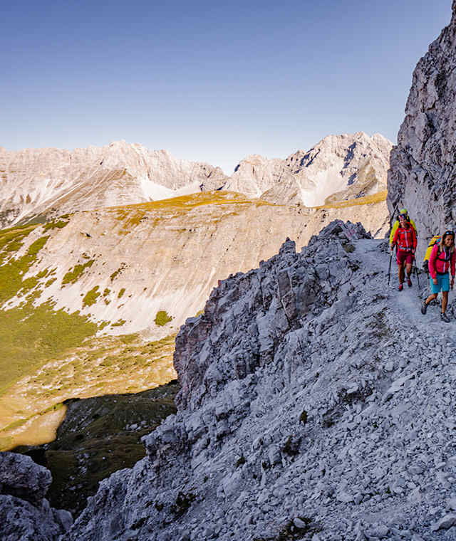 Unterwegs auf Etappe 3 des Karwendel Höhenweges