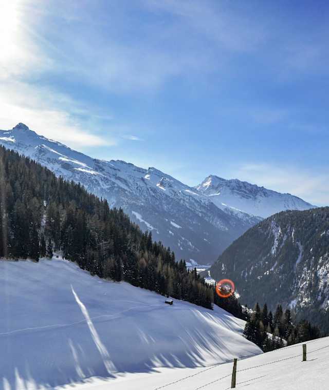 Aussicht im Anstieg auf den Padauner Kogel