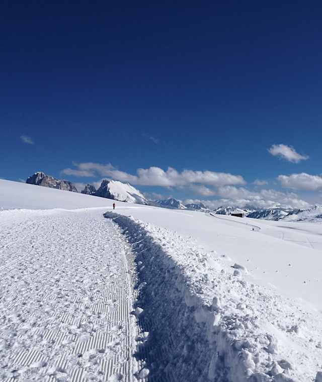 Winterwanderung am Puflatsch auf der Seiser Alm