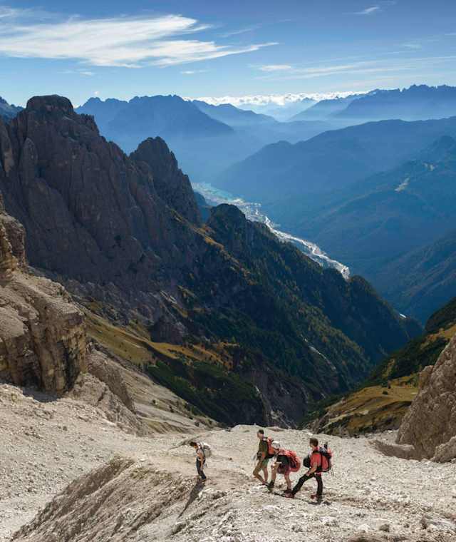Unterwegs auf der Klettersteigrunde „Dolomiten ohne Grenzen“