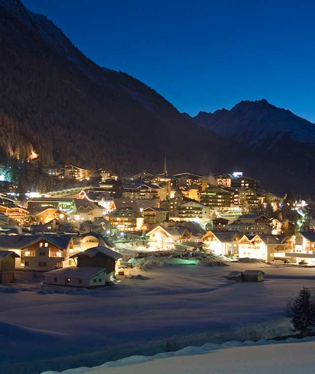 Ischgl in der Dämmerung