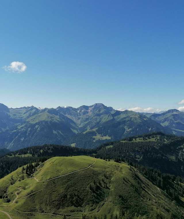 Ausblick auf dem Weg zum Hirschberg