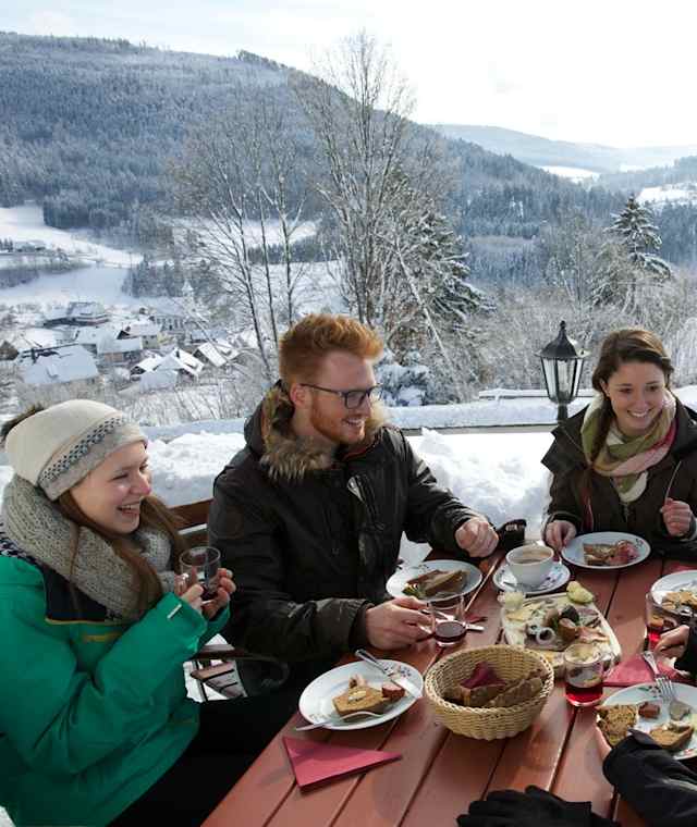 Einkehr in der Panorama-Hütte