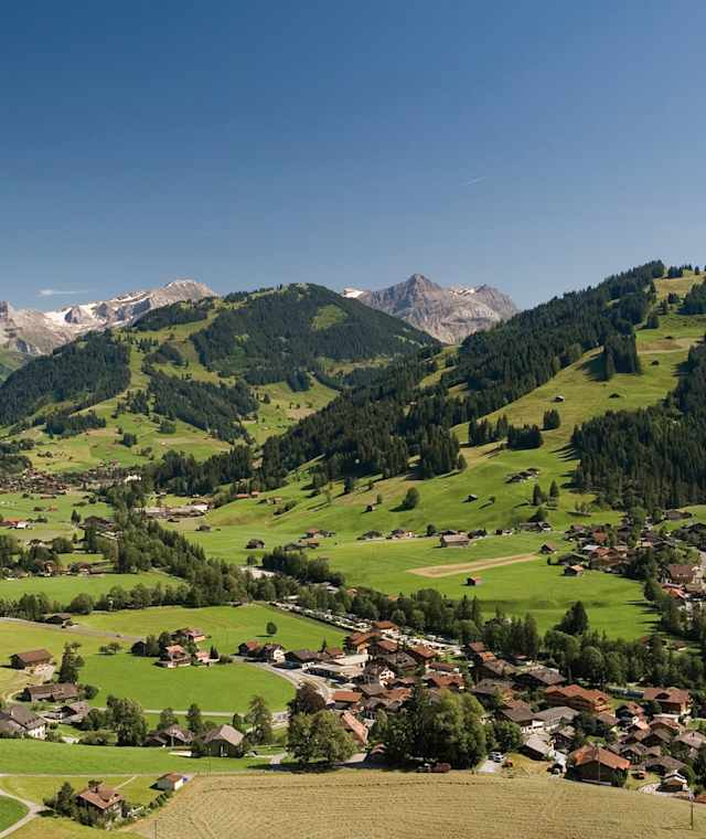Blick auf Gstaad