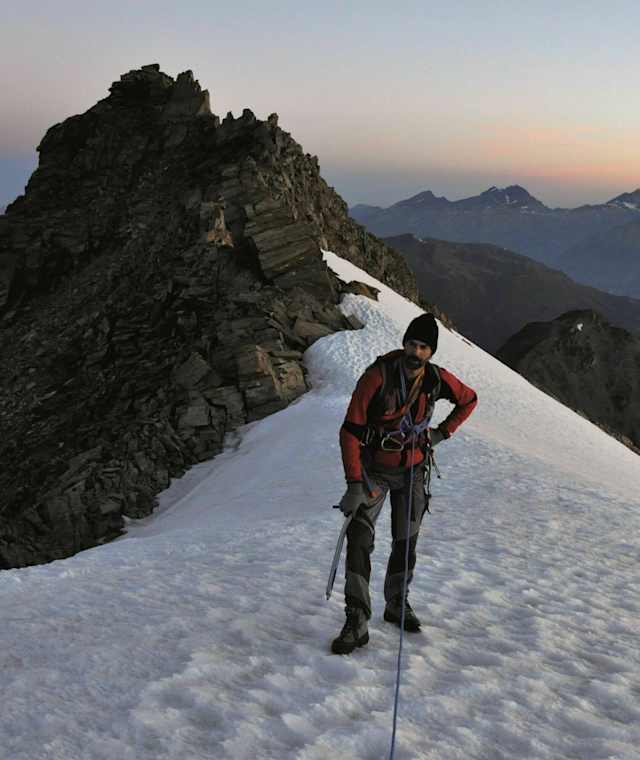 Der Tag erwacht – wir auch. Zwischen Gross Bigerhorn und Balfrin