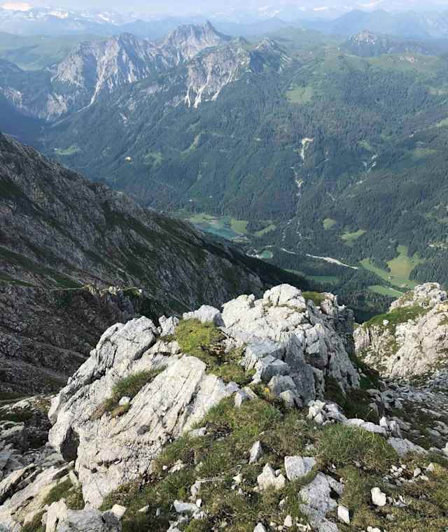 Blick von der Ennskraxn auf den Jägersee