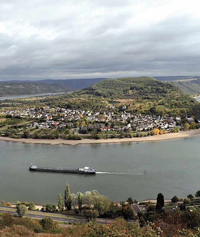 Fantastische Aussicht auf die Rheinschleife bei Boppard