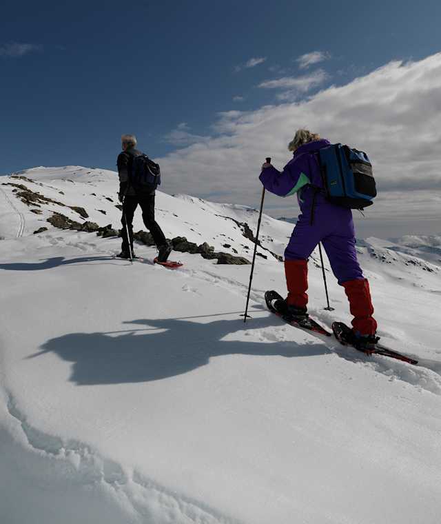 Mit den Schneeschuhen im Sarntal unterwegs