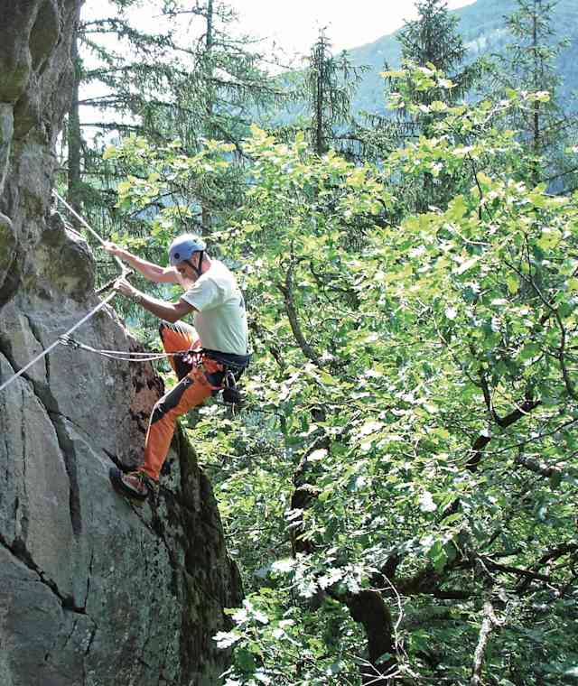 Im Klettersteig Danielsberg