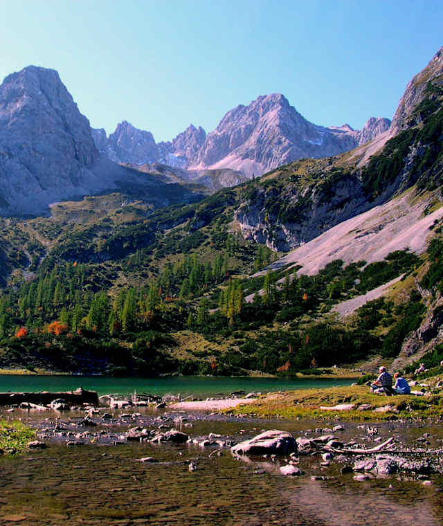 Der Seebensee mit den Tajakopf