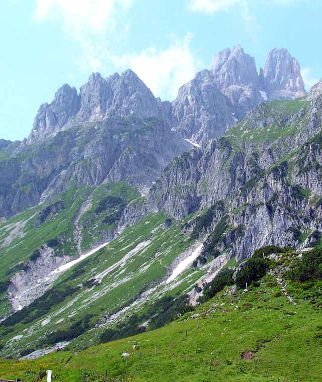 Der Gosaukamm mit der markanten Bischofsmütze