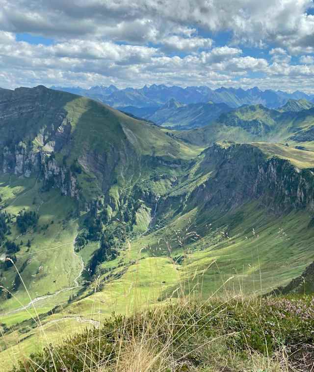 Diedamskopof Au-Schoppernau, Blick Richtung hinterer Bregenzerwald