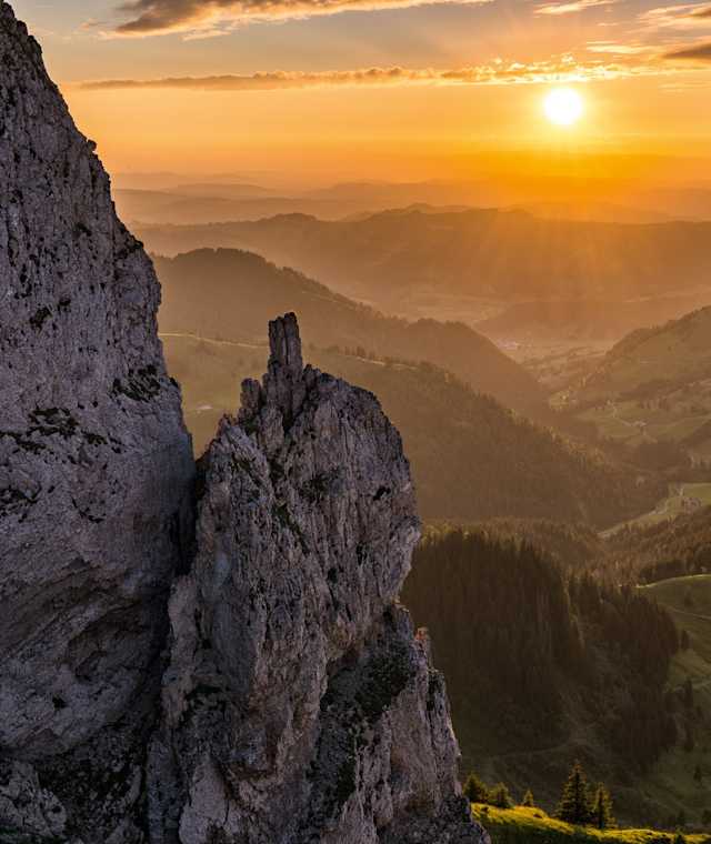 Blick ins Hilfernthal vom Heftiboden aus
