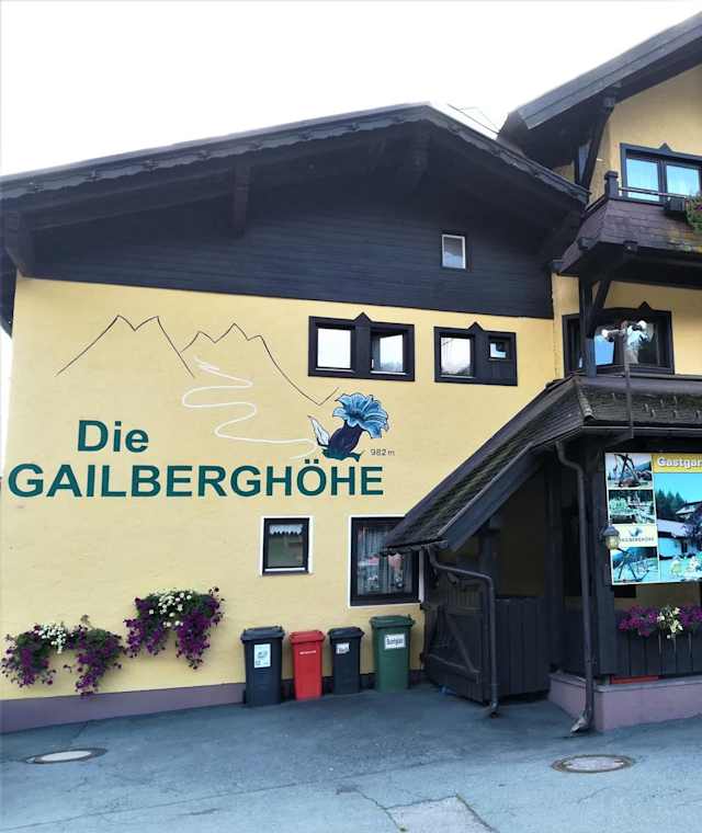 Start zur 26., anstrengenden Etappe beim Gh. Gailberghöhe