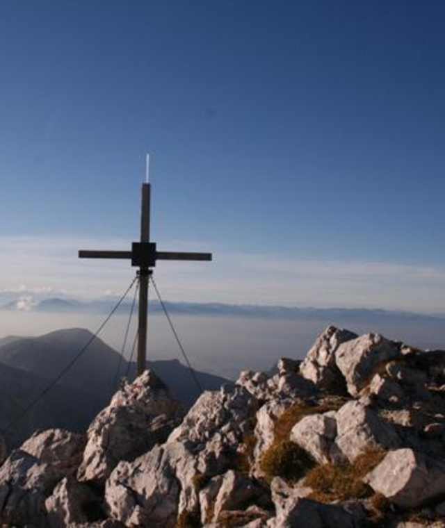 Am Gipfel des Hochstuhls