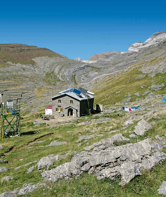 Refugio Góriz – Ausgangspunkt für die Besteigung des Monte Perdido.