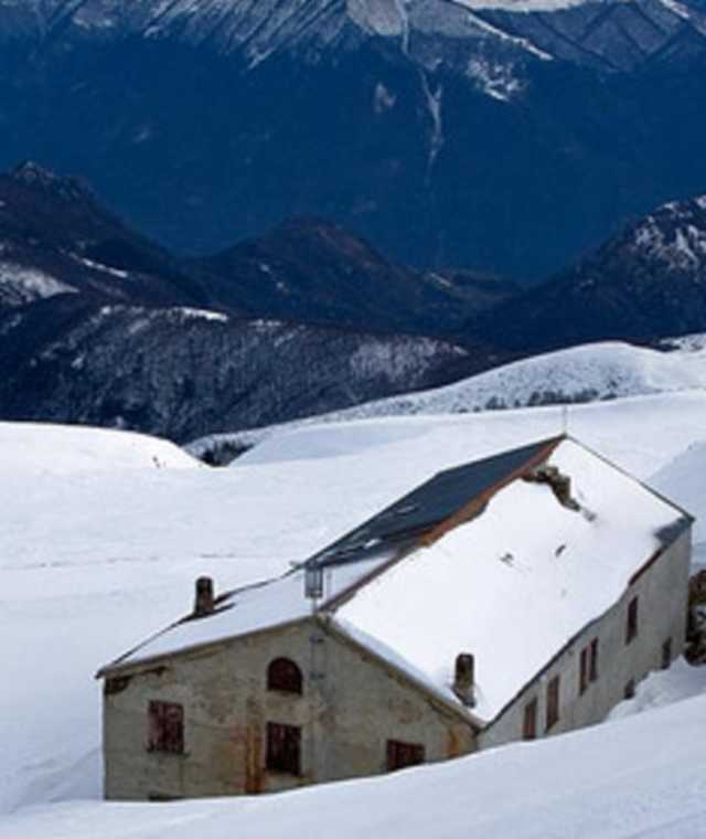 Die Hütte im Winter