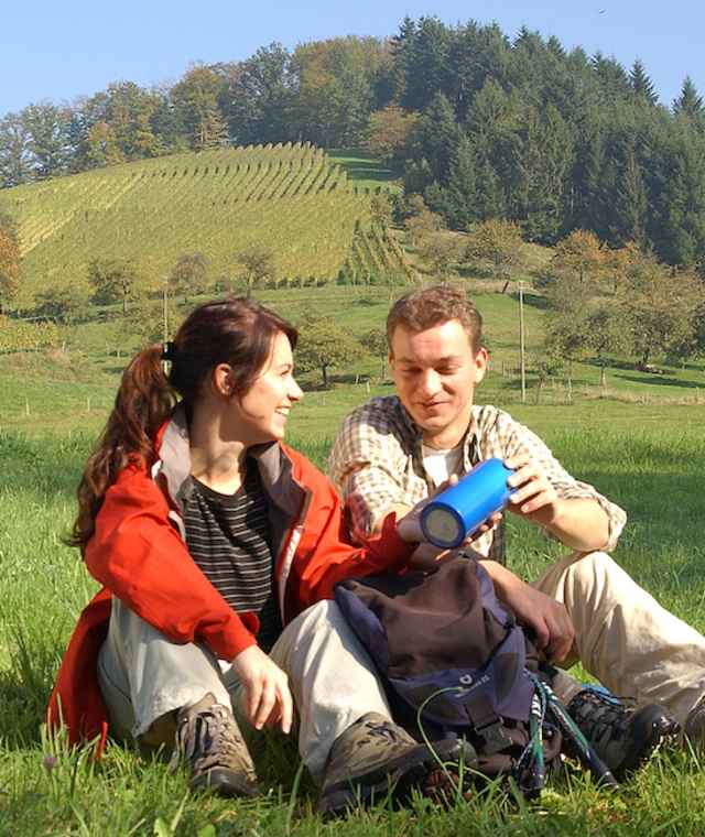 Wanderer bei der Rast