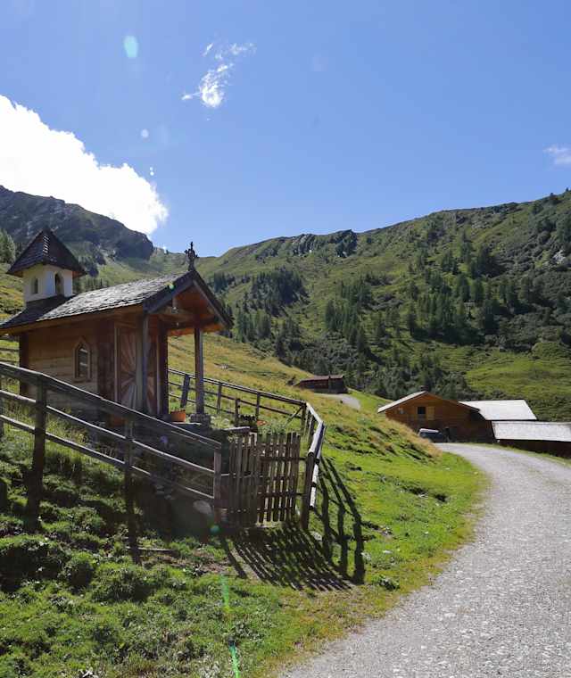 Die Kapelle kurz vor der Glettenalm
