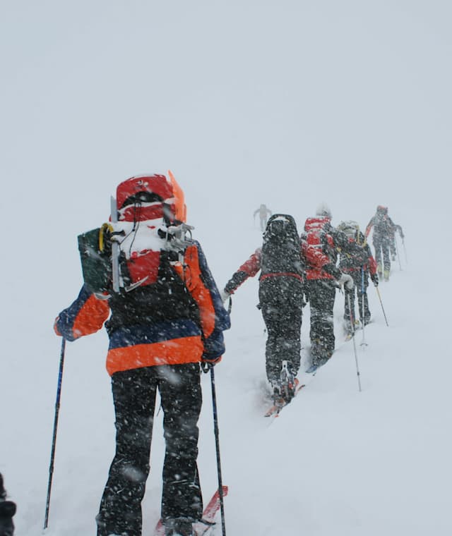 Am Beginn der Steilpassage unterhalb der Schiena dell‘Asino