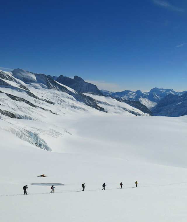 Traumhafter Ausblick auf das Ewig Schneefeld