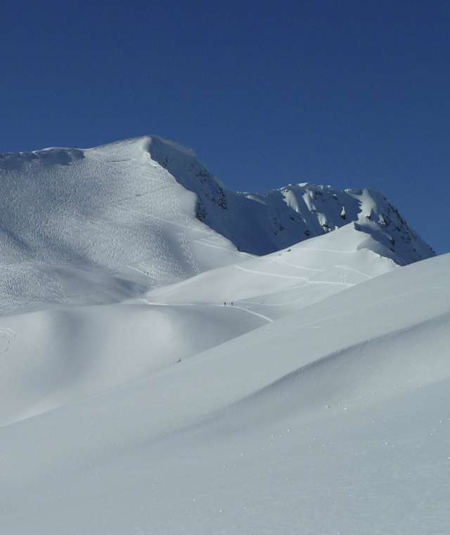 Das Grünhorn mit seinem schönen Gipfelhang