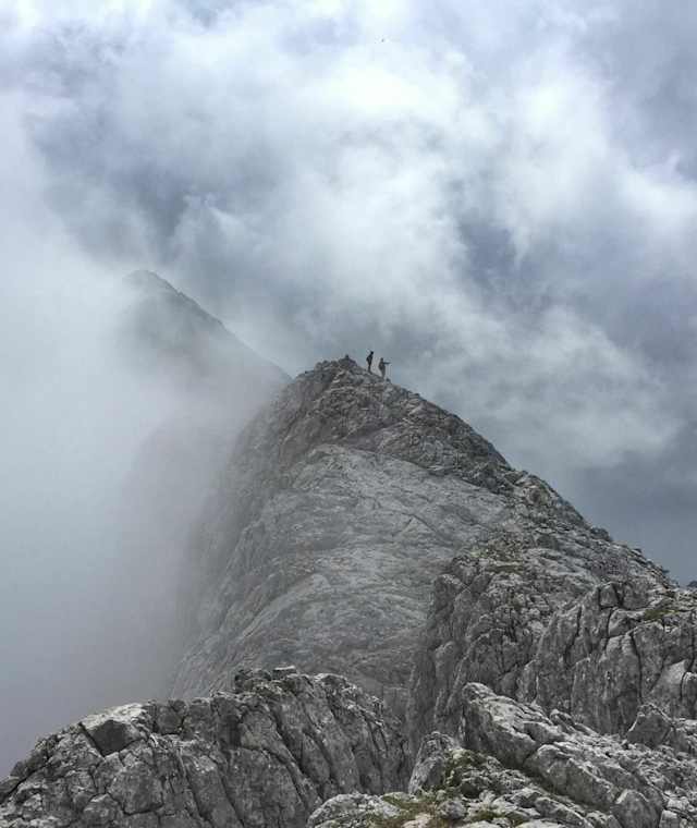 Blick auf den verdeckten Gipfel