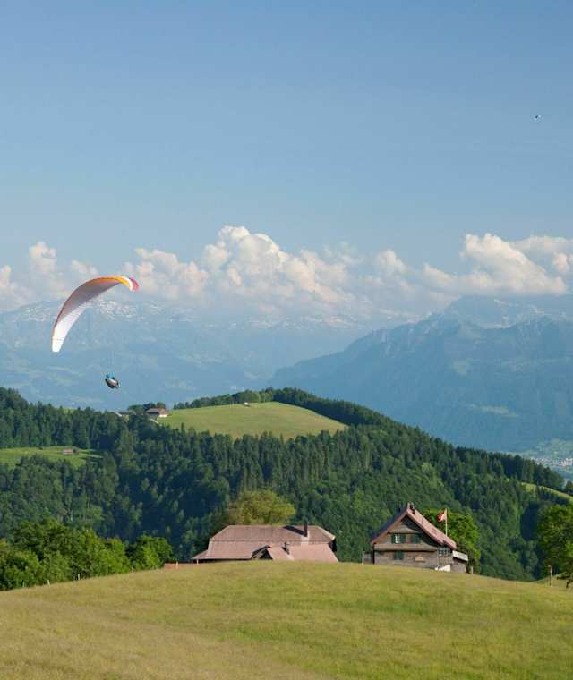 Aussicht auf die Alp Scheidegg