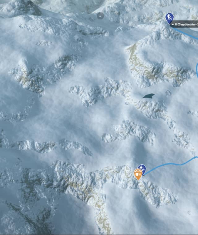 3-D-Ansicht der Skitour Il Chapütschin