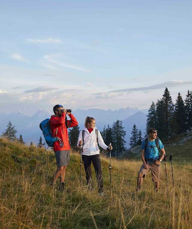 Am fünften Tag geht es über das Gebiet der Mutterer Alm
