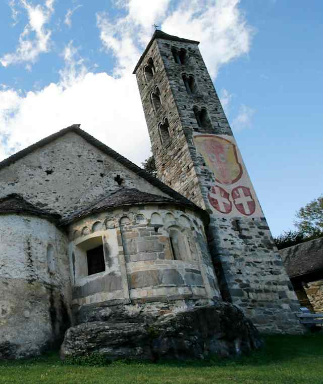 Die Romanische Kirche San Rocco in Negrentino.