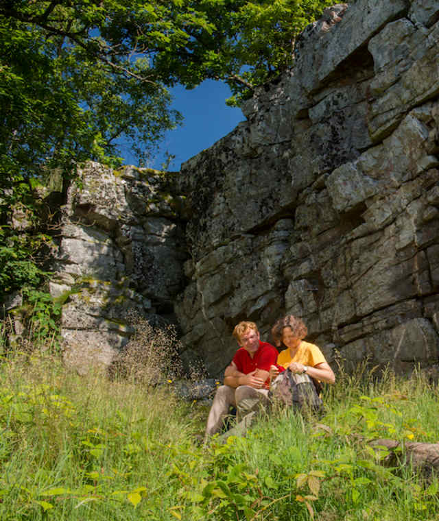 Rast auf dem Premiumweg Kirschweiler Festung