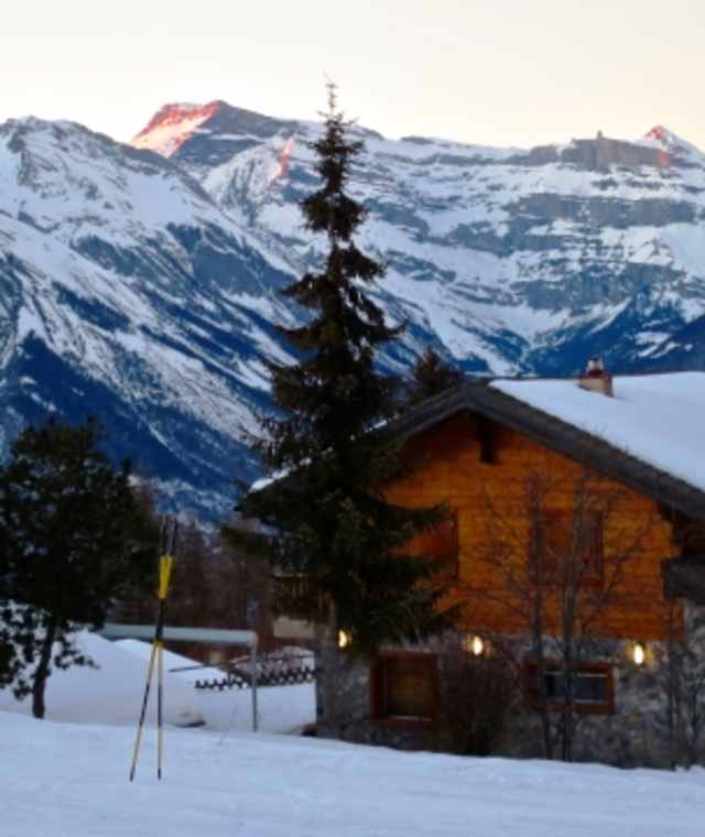 Winterwunderland in Les Mayens