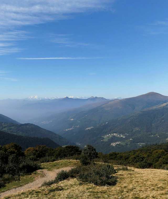 Blick auf die Walliser Alpen