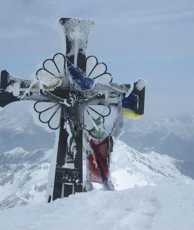 Am Gipfel des Sarner Weißhorns