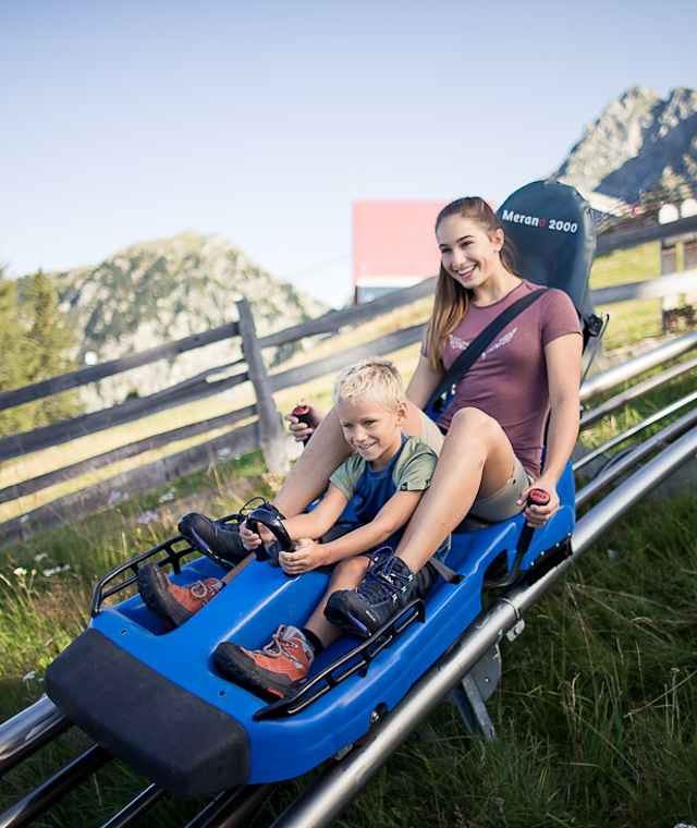 Alpin Bob, die Sommerrodelbahn in Meran 2000