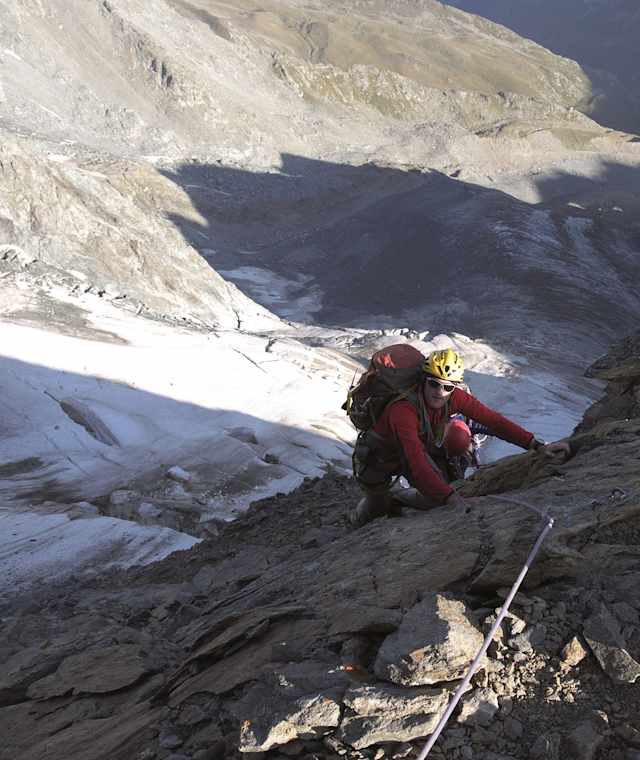 Kletterei am Arête de la Gouille