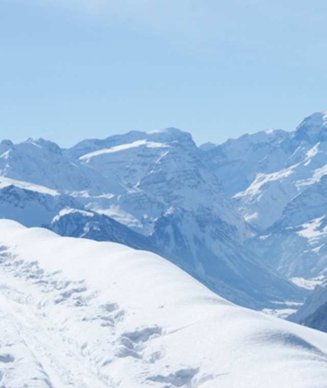 Aufstieg gegen die mittlere Fronalp