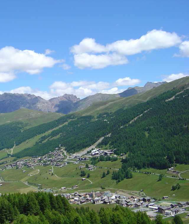 Blick auf Livigno