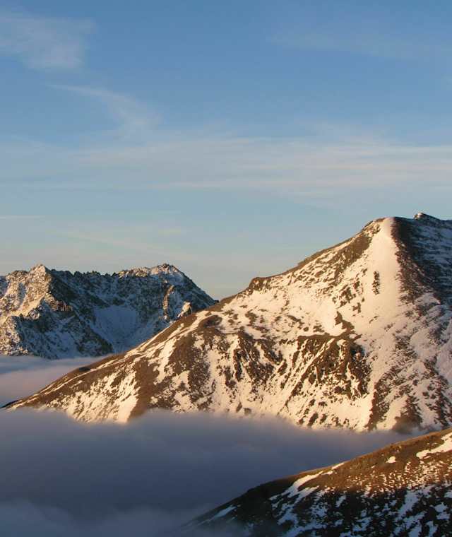 Wolkenmeer über dem Engadin