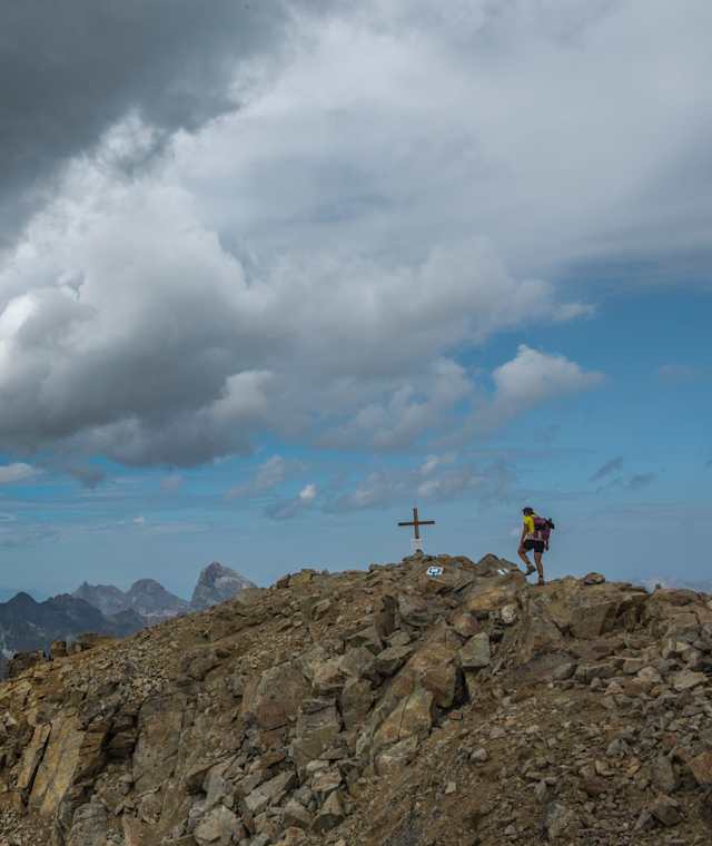 Am Gipfel des Piz Ot