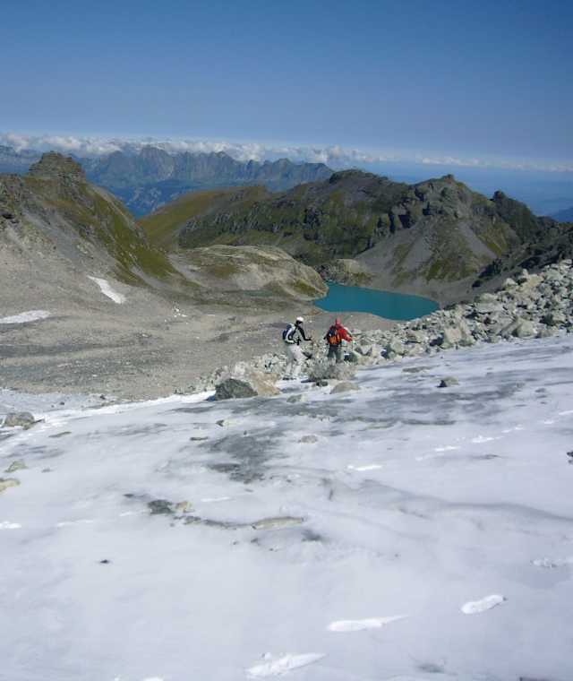Der Pizolgletscher immer noch eindrücklich - tragen wir ihm Sorge